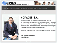 Tablet Screenshot of copades-nic.com